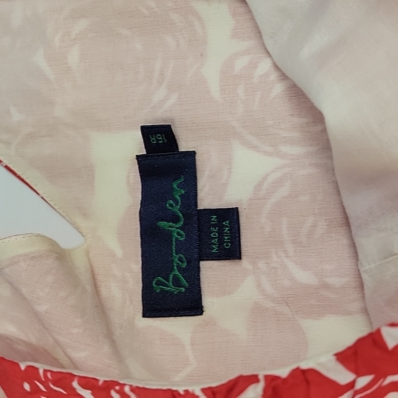 Boden red & white floral dress - Picture 3 of 4